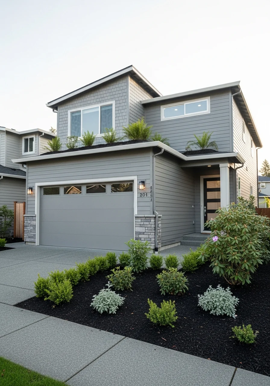 Exterior view of a Bothell home showing modern construction and typical neighborhood setting.