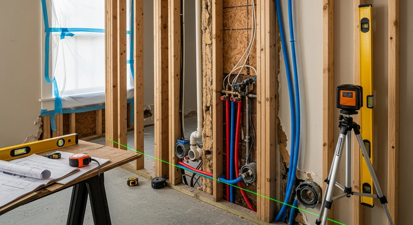 A fully remodeled Seattle home interior showing an open-concept kitchen and living area with updated cabinetry, new flooring, and large windows. The renovation reflects a coordinated full home remodel completed by a Seattle general contractor.